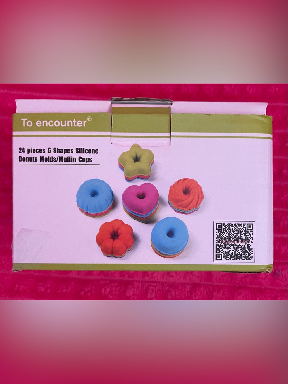 Silicone Donut & Muffin Baking Cups (24) - Multicolor Set
